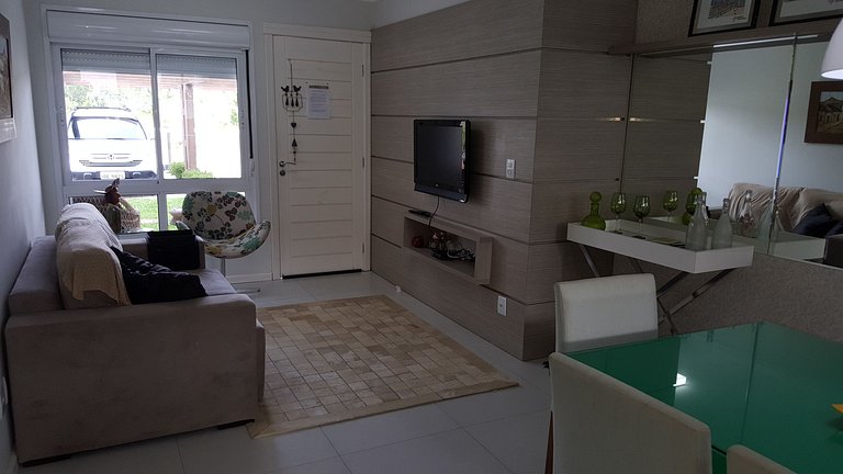 No Atlantida Park Residence - Apartamento térreo com patio p