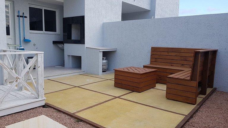 No Atlantida Park Residence - Apartamento térreo com suite e