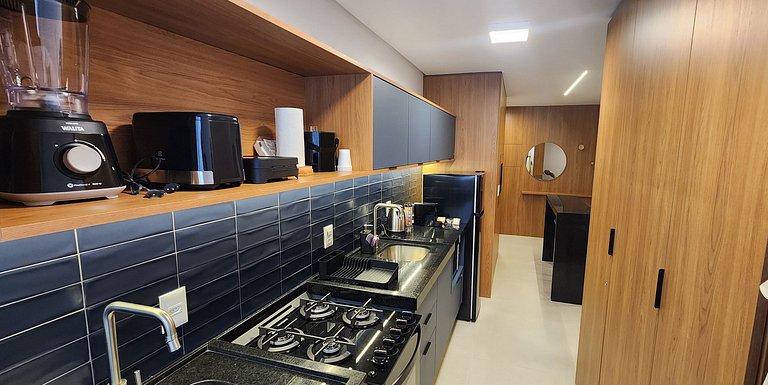 Apê do Sonho com Rooftop Piscina Vista Serra e Mar